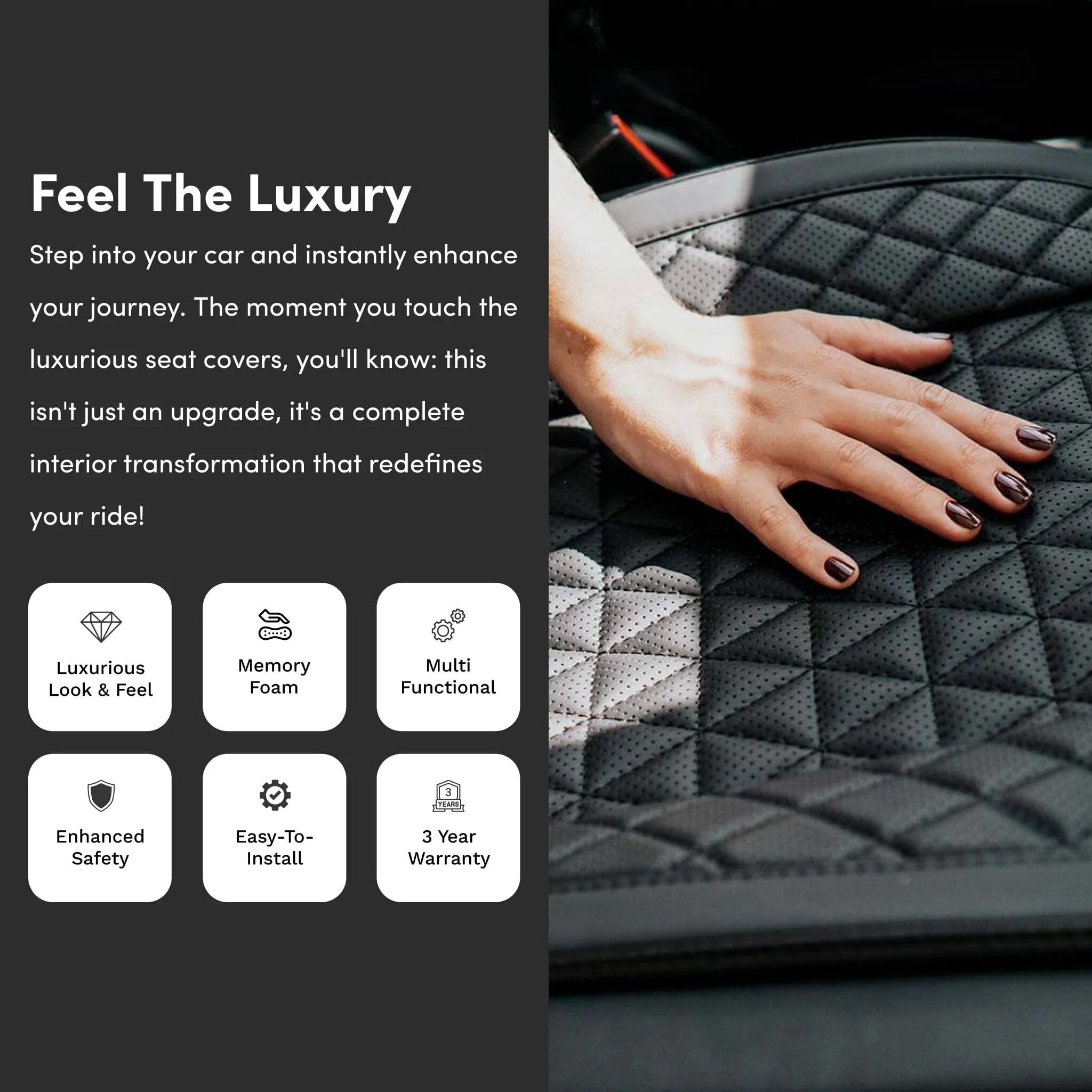 Luxury Leather Custom Seat Covers
