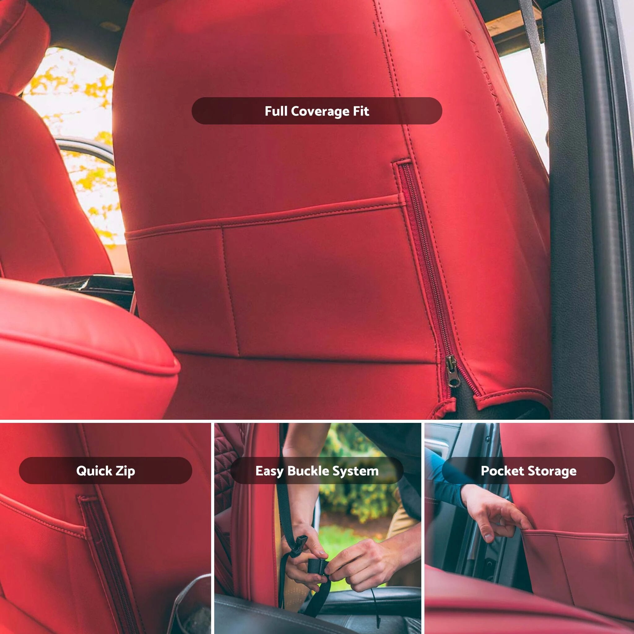 Luxury Leather Custom Seat Covers